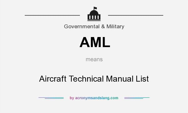 What does AML mean? It stands for Aircraft Technical Manual List