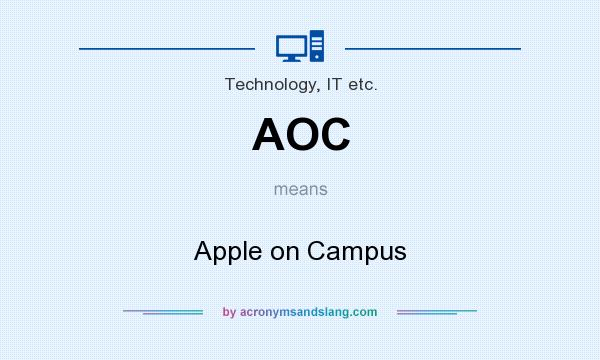 What does AOC mean? It stands for Apple on Campus
