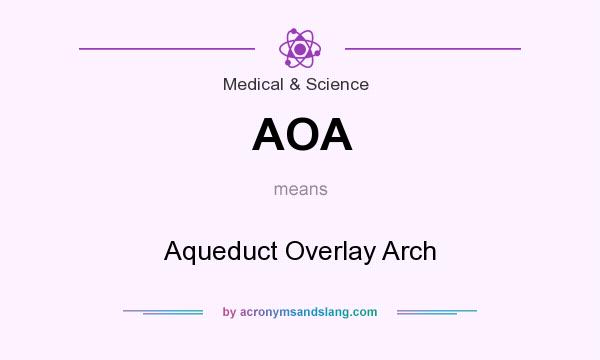 What does AOA mean? It stands for Aqueduct Overlay Arch