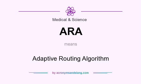 What does ARA mean? It stands for Adaptive Routing Algorithm