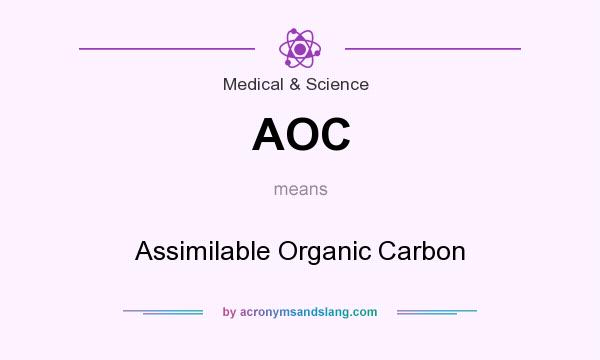 What does AOC mean? It stands for Assimilable Organic Carbon