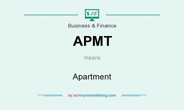 What does APMT mean? It stands for Apartment