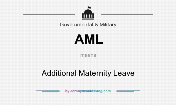 What does AML mean? It stands for Additional Maternity Leave