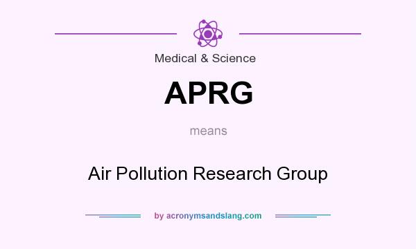 What does APRG mean? It stands for Air Pollution Research Group