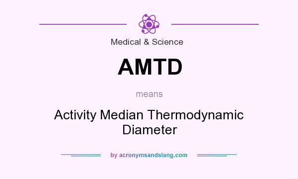 What does AMTD mean? It stands for Activity Median Thermodynamic Diameter