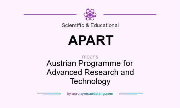 What does APART mean? It stands for Austrian Programme for Advanced Research and Technology