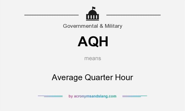 What does AQH mean? It stands for Average Quarter Hour