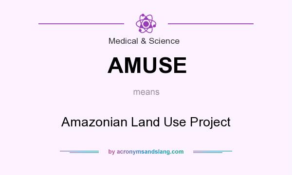 What does AMUSE mean? It stands for Amazonian Land Use Project