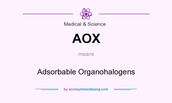 What does AOX mean? It stands for Adsorbable Organohalogens