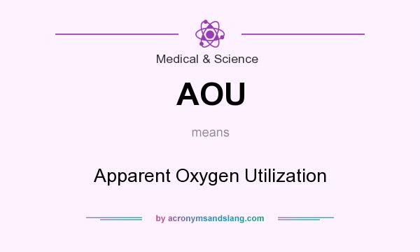 What does AOU mean? It stands for Apparent Oxygen Utilization
