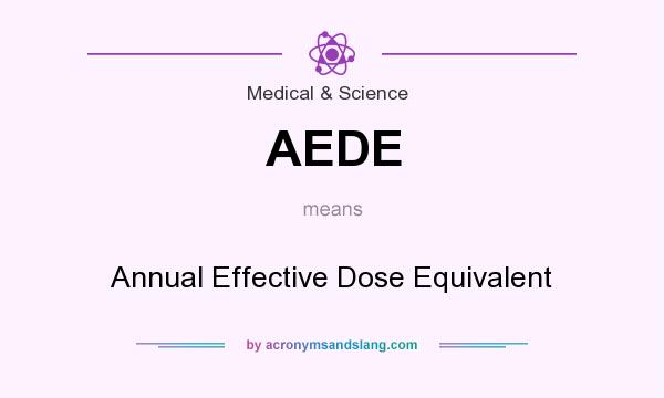 What does AEDE mean? It stands for Annual Effective Dose Equivalent