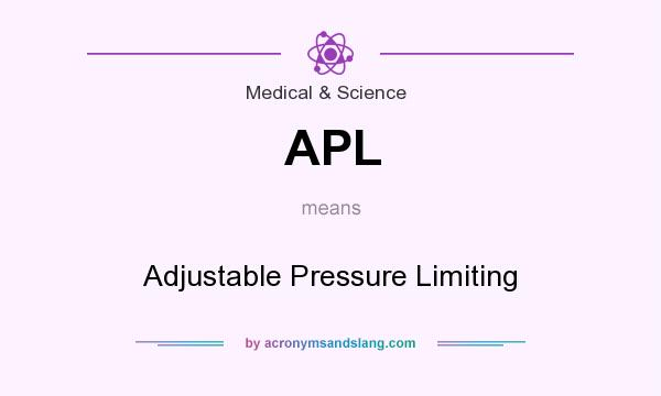 What does APL mean? It stands for Adjustable Pressure Limiting