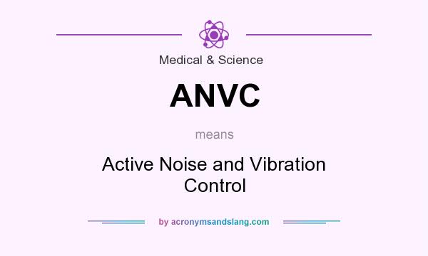 What does ANVC mean? It stands for Active Noise and Vibration Control