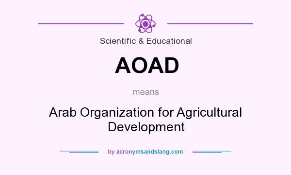 What does AOAD mean? It stands for Arab Organization for Agricultural Development