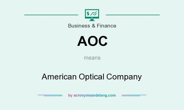What does AOC mean? It stands for American Optical Company