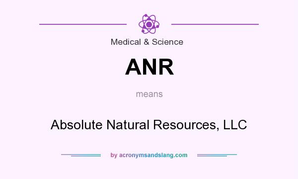 What does ANR mean? It stands for Absolute Natural Resources, LLC