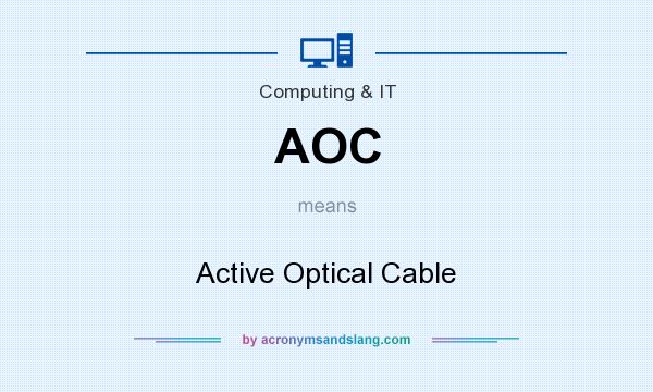 What does AOC mean? It stands for Active Optical Cable