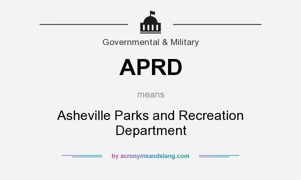 What does APRD mean? It stands for Asheville Parks and Recreation Department