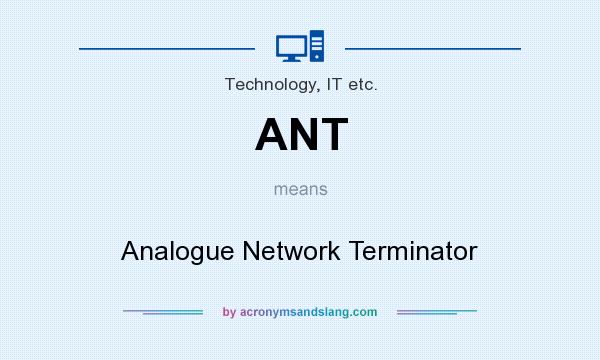 What does ANT mean? It stands for Analogue Network Terminator