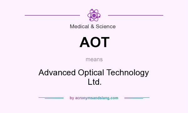 What does AOT mean? It stands for Advanced Optical Technology Ltd.