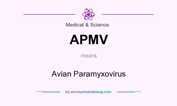 What does APMV mean? It stands for Avian Paramyxovirus