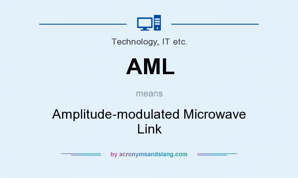 What does AML mean? It stands for Amplitude-modulated Microwave Link