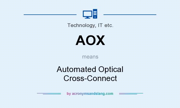 What does AOX mean? It stands for Automated Optical Cross-Connect