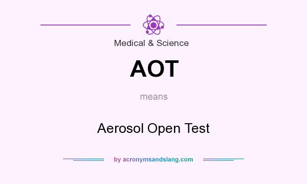 What does AOT mean? It stands for Aerosol Open Test