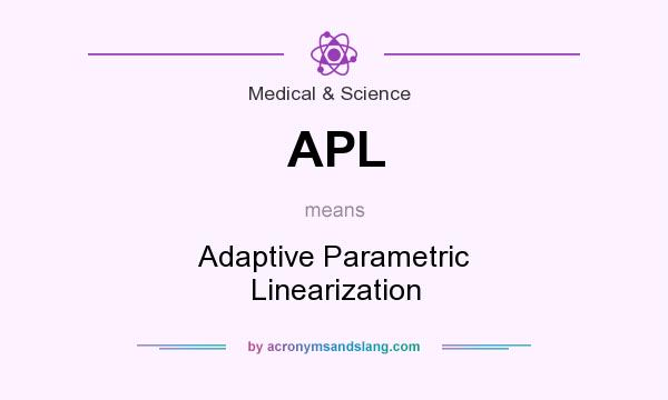 What does APL mean? It stands for Adaptive Parametric Linearization