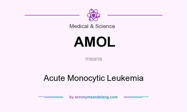 What does AMOL mean? It stands for Acute Monocytic Leukemia