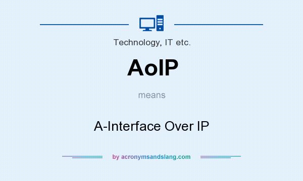 What does AoIP mean? It stands for A-Interface Over IP
