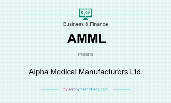 What does AMML mean? It stands for Alpha Medical Manufacturers Ltd.
