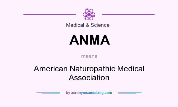 What does ANMA mean? It stands for American Naturopathic Medical Association