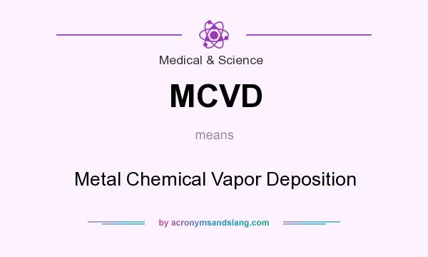 What does MCVD mean? It stands for Metal Chemical Vapor Deposition
