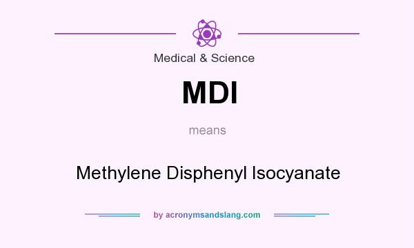What does MDI mean? It stands for Methylene Disphenyl Isocyanate