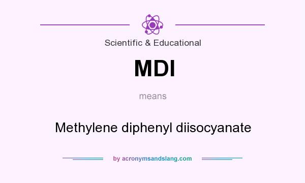 What does MDI mean? It stands for Methylene diphenyl diisocyanate