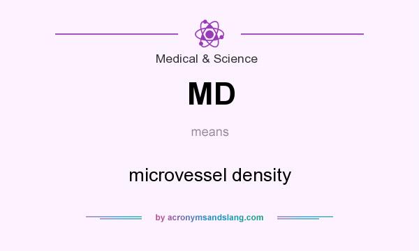 What does MD mean? It stands for microvessel density