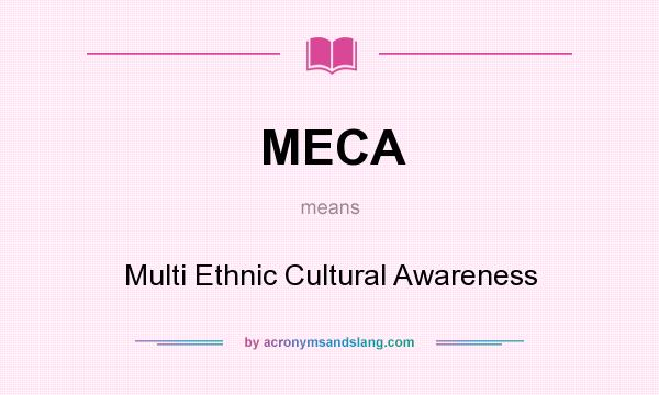 What does MECA mean? It stands for Multi Ethnic Cultural Awareness