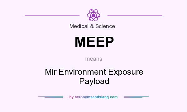 What does MEEP mean? It stands for Mir Environment Exposure Payload