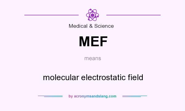 What does MEF mean? It stands for molecular electrostatic field