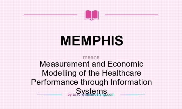 What does MEMPHIS mean? It stands for Measurement and Economic Modelling of the Healthcare Performance through Information Systems