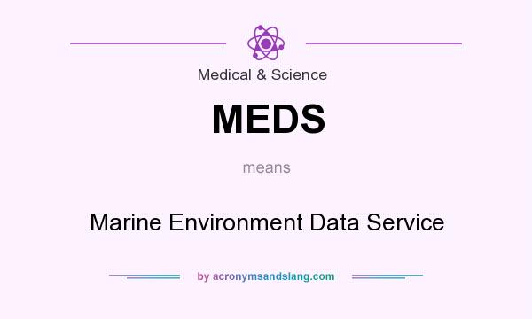 What does MEDS mean? It stands for Marine Environment Data Service