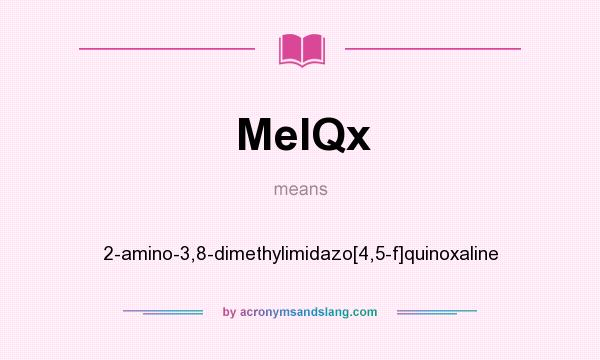 What does MeIQx mean? It stands for 2-amino-3,8-dimethylimidazo[4,5-f]quinoxaline