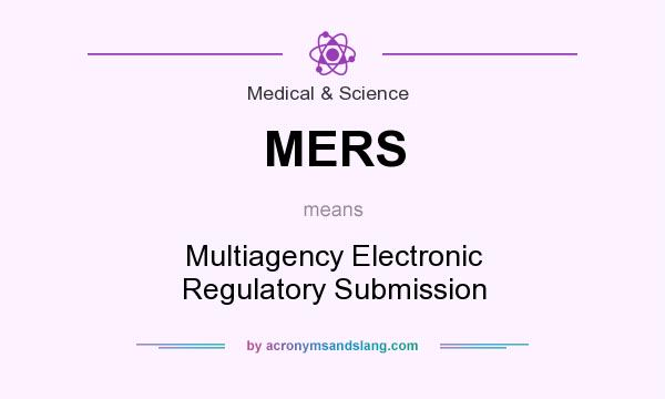 What does MERS mean? It stands for Multiagency Electronic Regulatory Submission