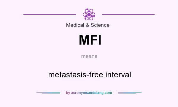 What does MFI mean? It stands for metastasis-free interval
