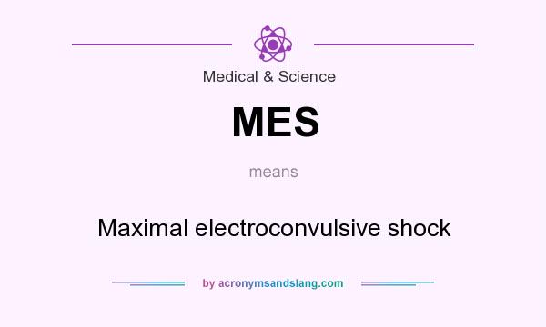 What does MES mean? It stands for Maximal electroconvulsive shock