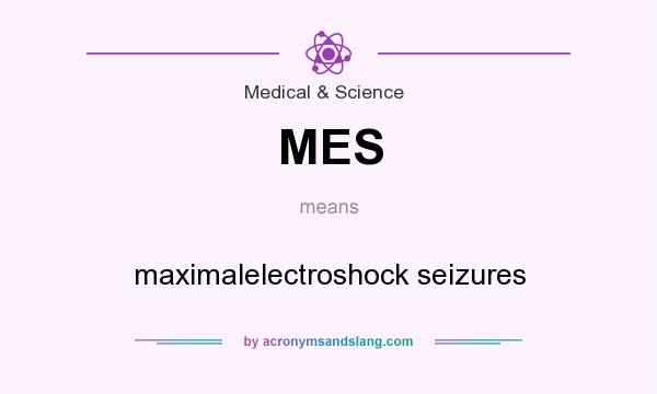 What does MES mean? It stands for maximalelectroshock seizures