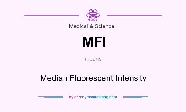 What does MFI mean? It stands for Median Fluorescent Intensity