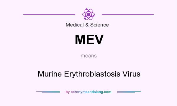 What does MEV mean? It stands for Murine Erythroblastosis Virus