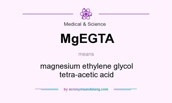 What does MgEGTA mean? It stands for magnesium ethylene glycol tetra-acetic acid